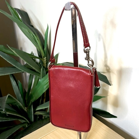 Coach Vintage Leather Wristlet Mini Pouch Bag - Picture 2 of 5